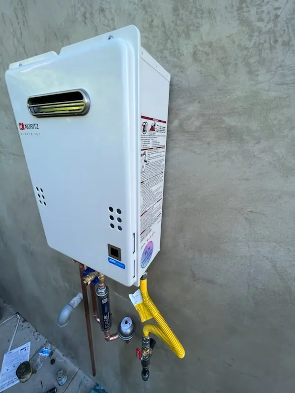 Tankless water heater installation for Little Heaven homes